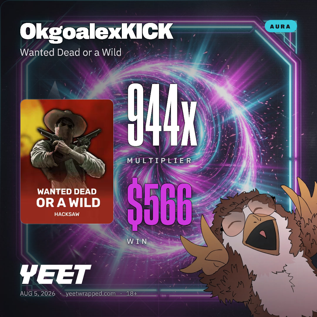 OkgoalexKICK hit 943.5x on Wanted Dead or a Wild