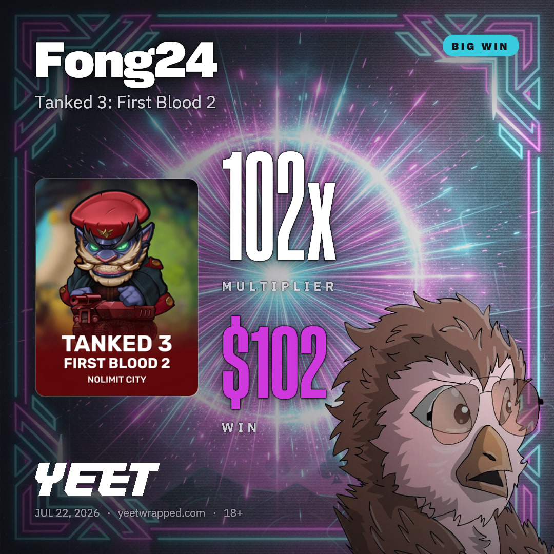 Fong24 hit 101.8x on Tanked 3: First Blood 2