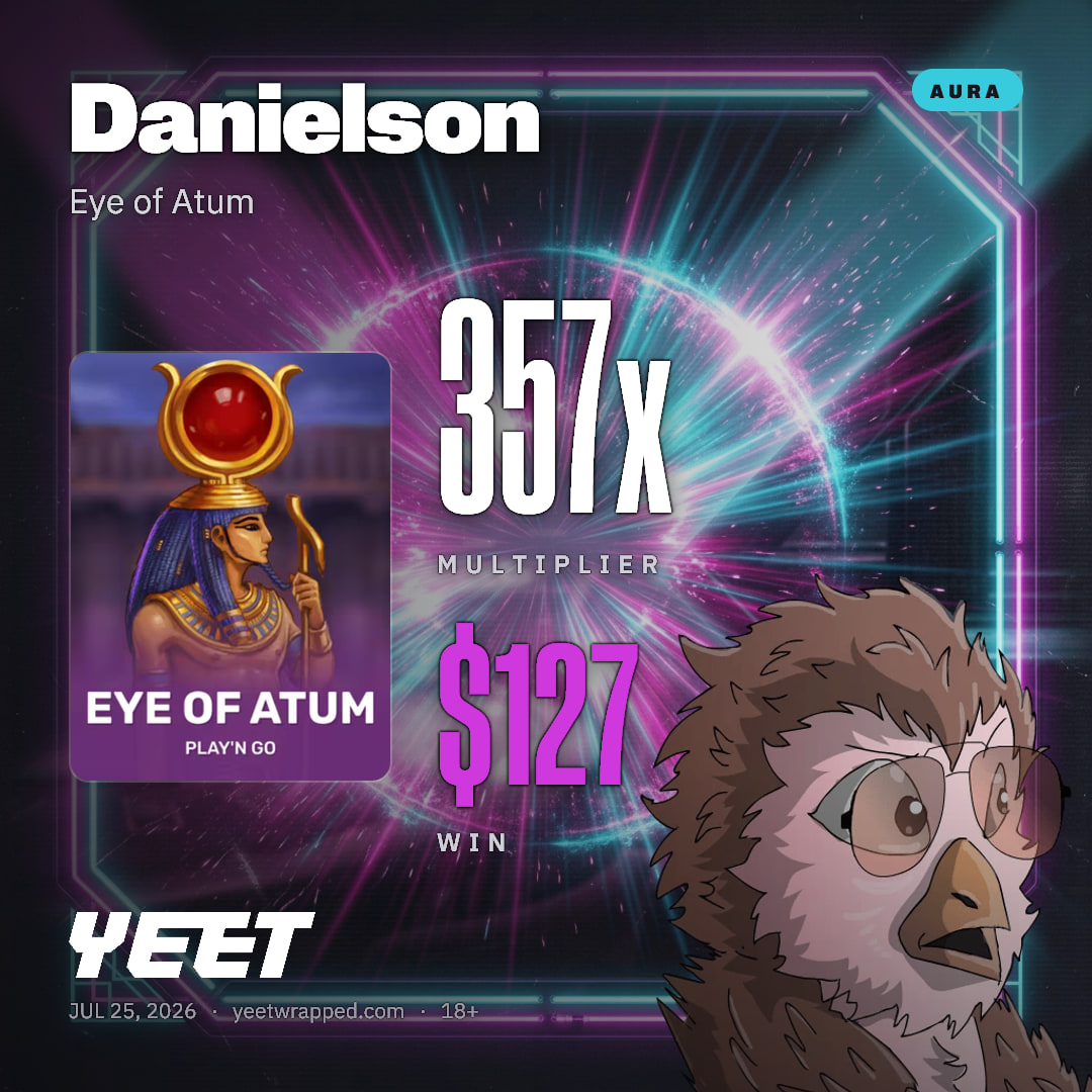 Danielson hit 357x on Eye of Atum