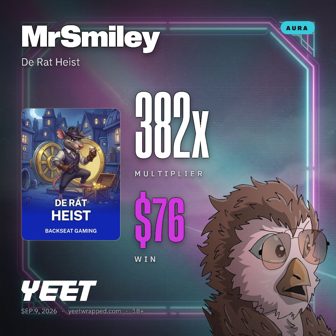 MrSmiley hit 381.9x on De Rat Heist