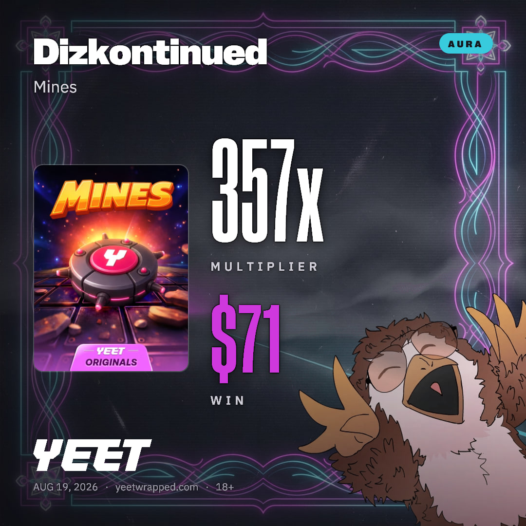 Dizkontinued hit 356.6x on Mines