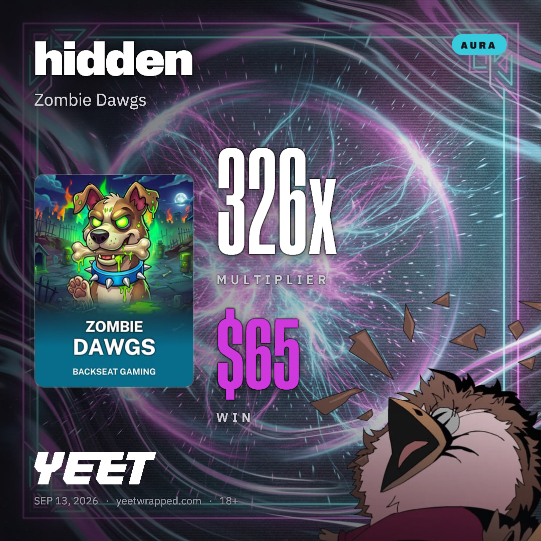 hidden hit 326x on Zombie Dawgs