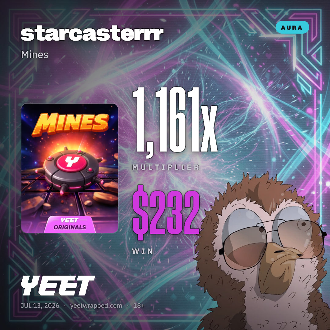 starcasterrr hit 1,161x on Mines