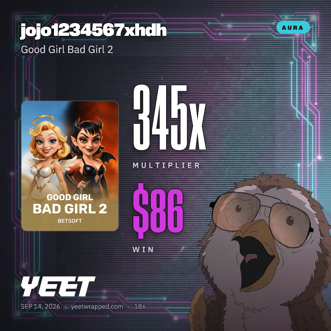 jojo1234567xhdh hit 345.2x on Good Girl Bad Girl 2