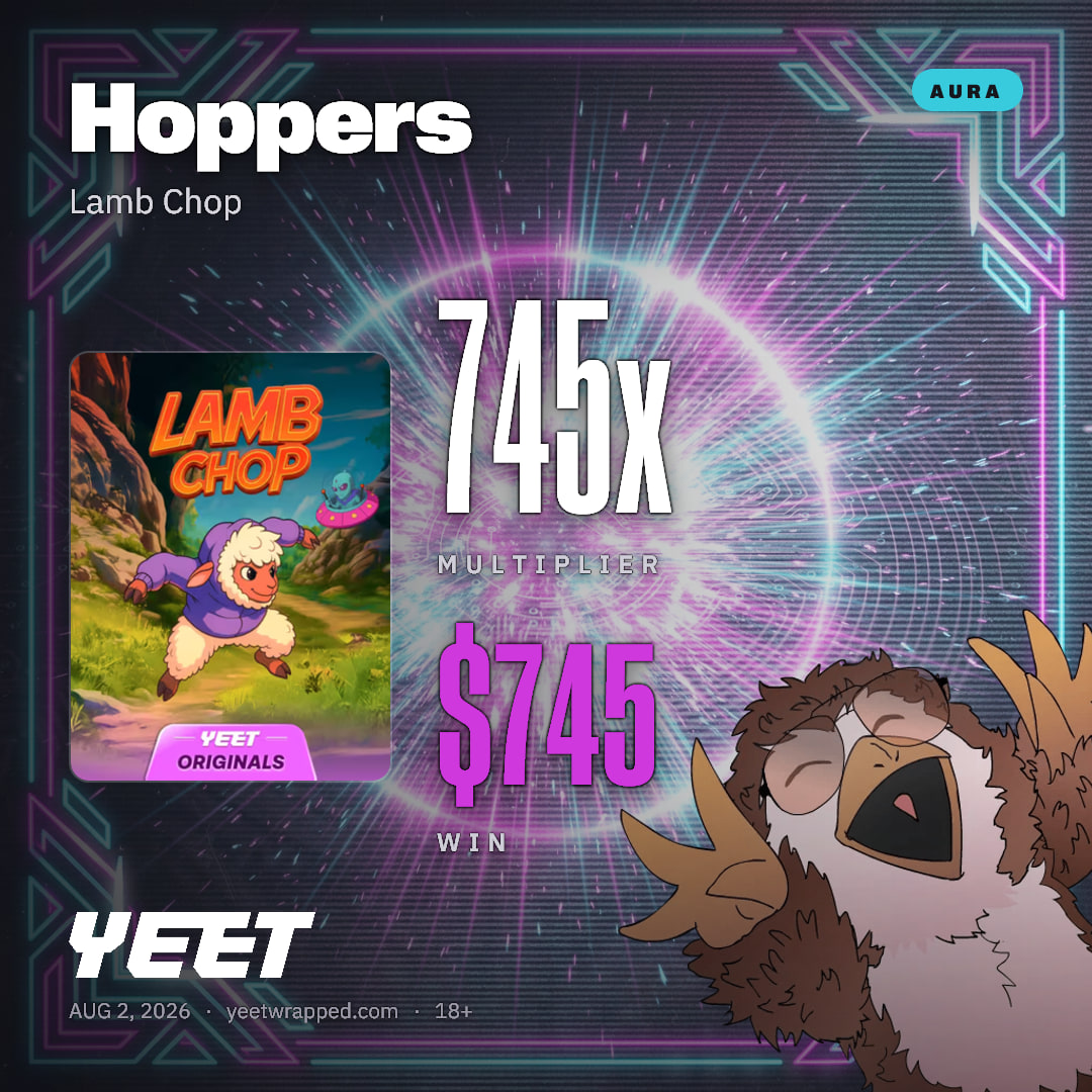 Hoppers hit 745.1x on Lamb Chop
