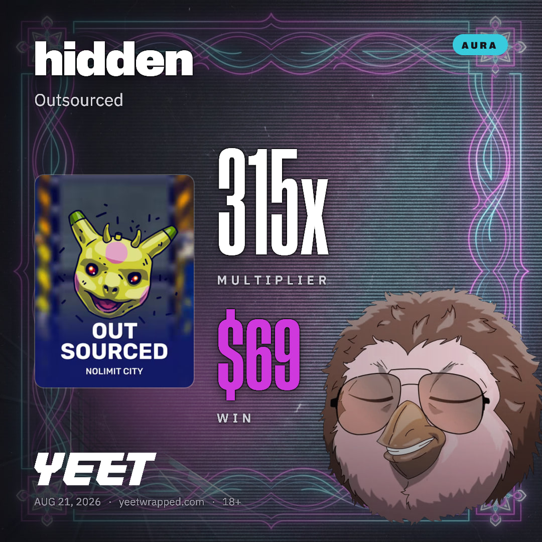 hidden hit 314.5x on Outsourced