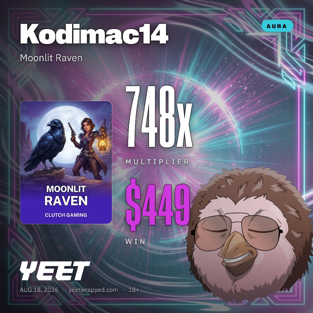 Kodimac14 hit 747.8x on Moonlit Raven