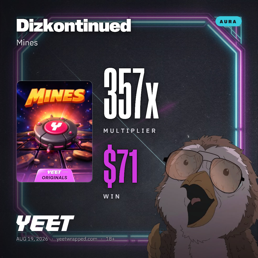 Dizkontinued hit 356.6x on Mines