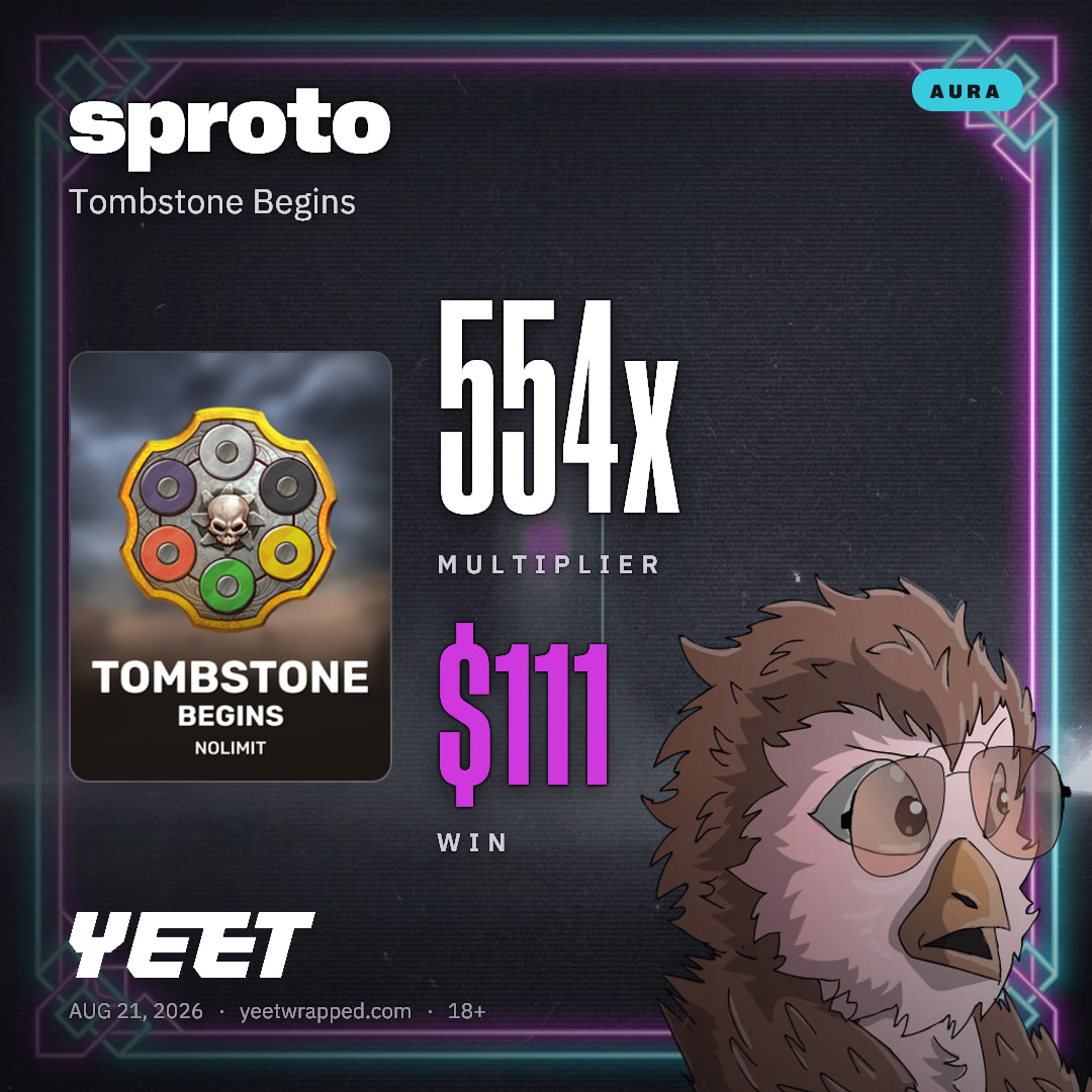 sproto hit 553.9x on Tombstone Begins