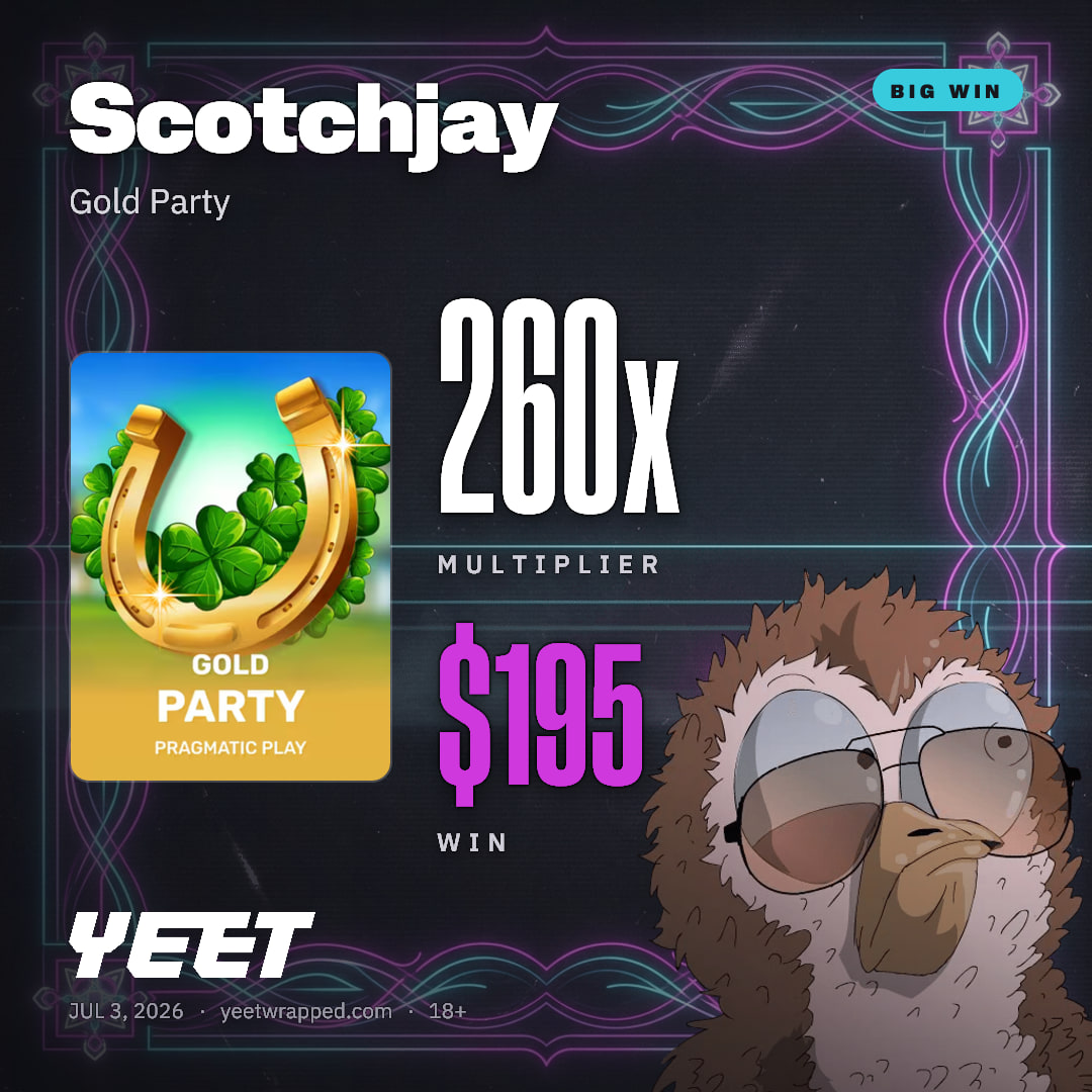Scotchjay hit 260.4x on Gold Party