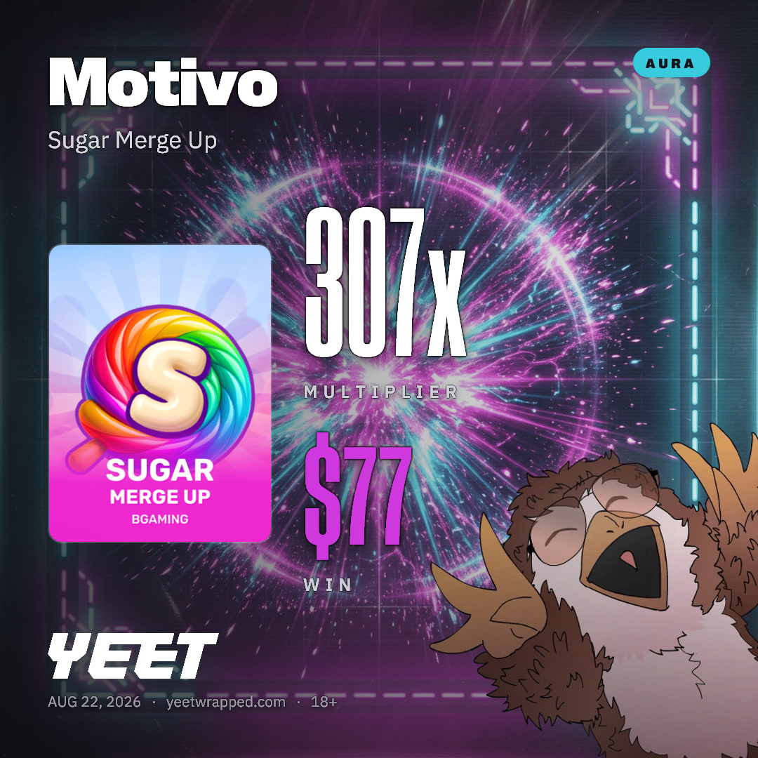 Motivo hit 306.6x on Sugar Merge Up