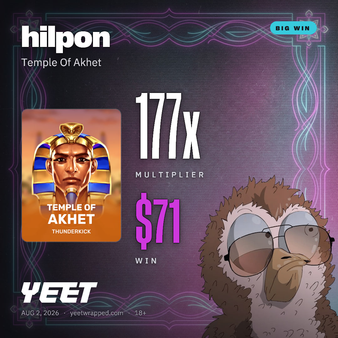 hilpon hit 176.5x on Temple Of Akhet