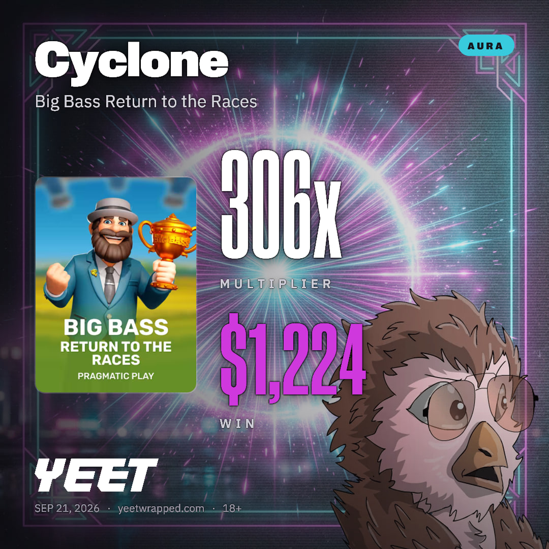 Cyclone hit 306x on Big Bass Return to the Races