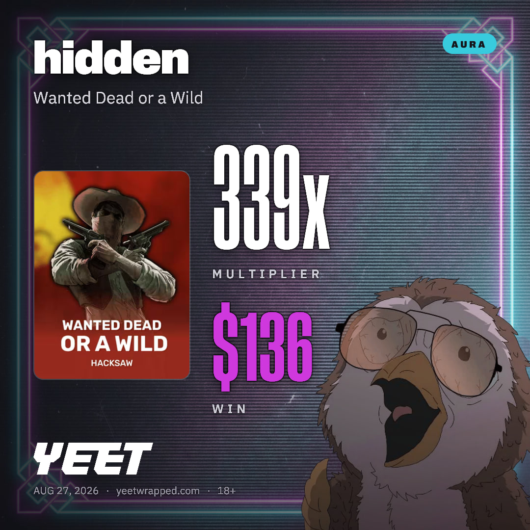 hidden hit 339.4x on Wanted Dead or a Wild