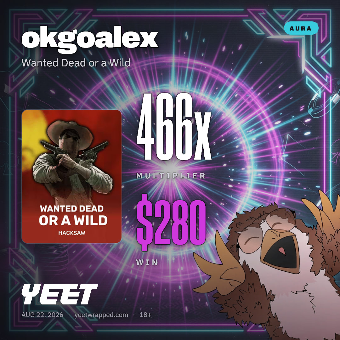 okgoalex hit 466.3x on Wanted Dead or a Wild