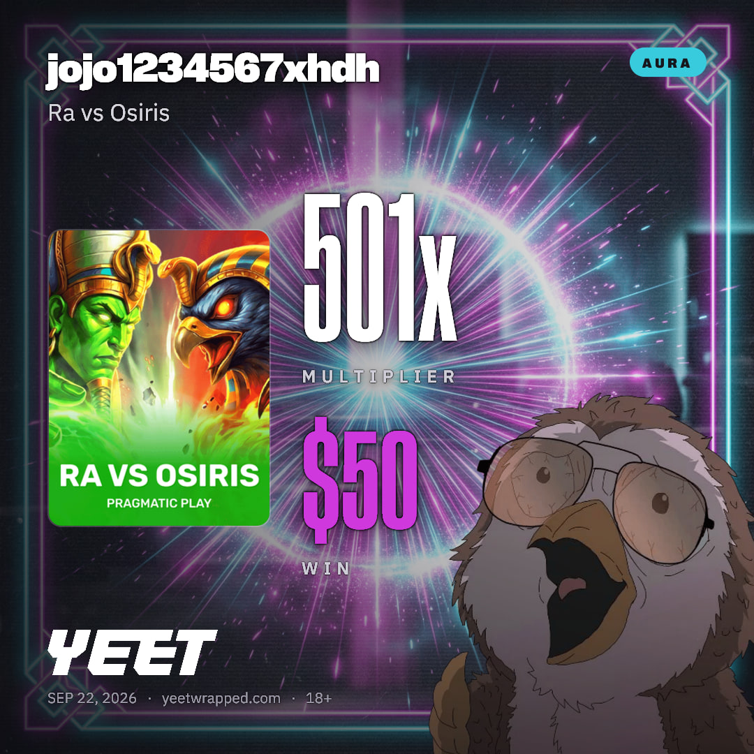jojo1234567xhdh hit 501.1x on Ra vs Osiris