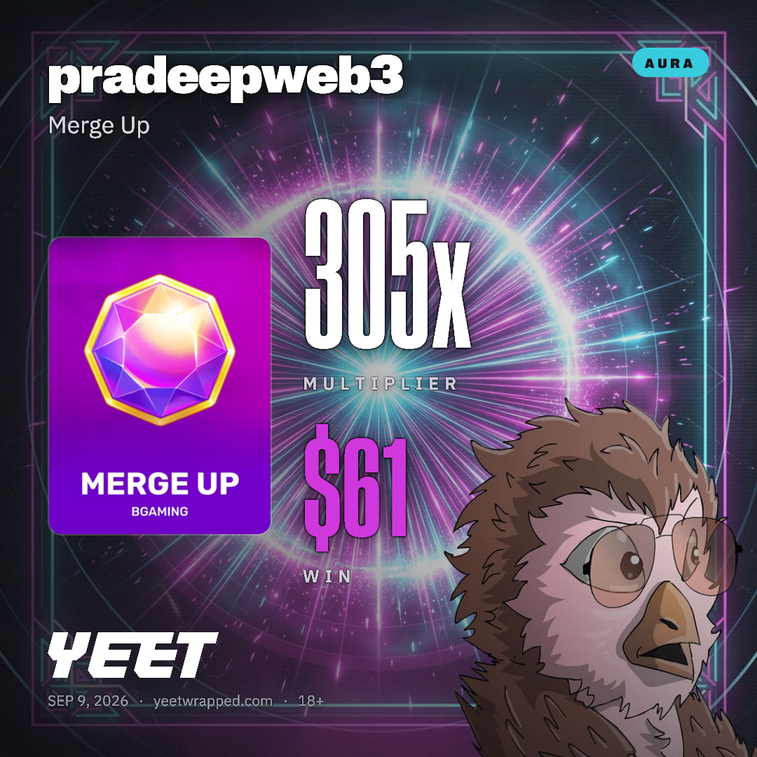 pradeepweb3 hit 304.5x on Merge Up
