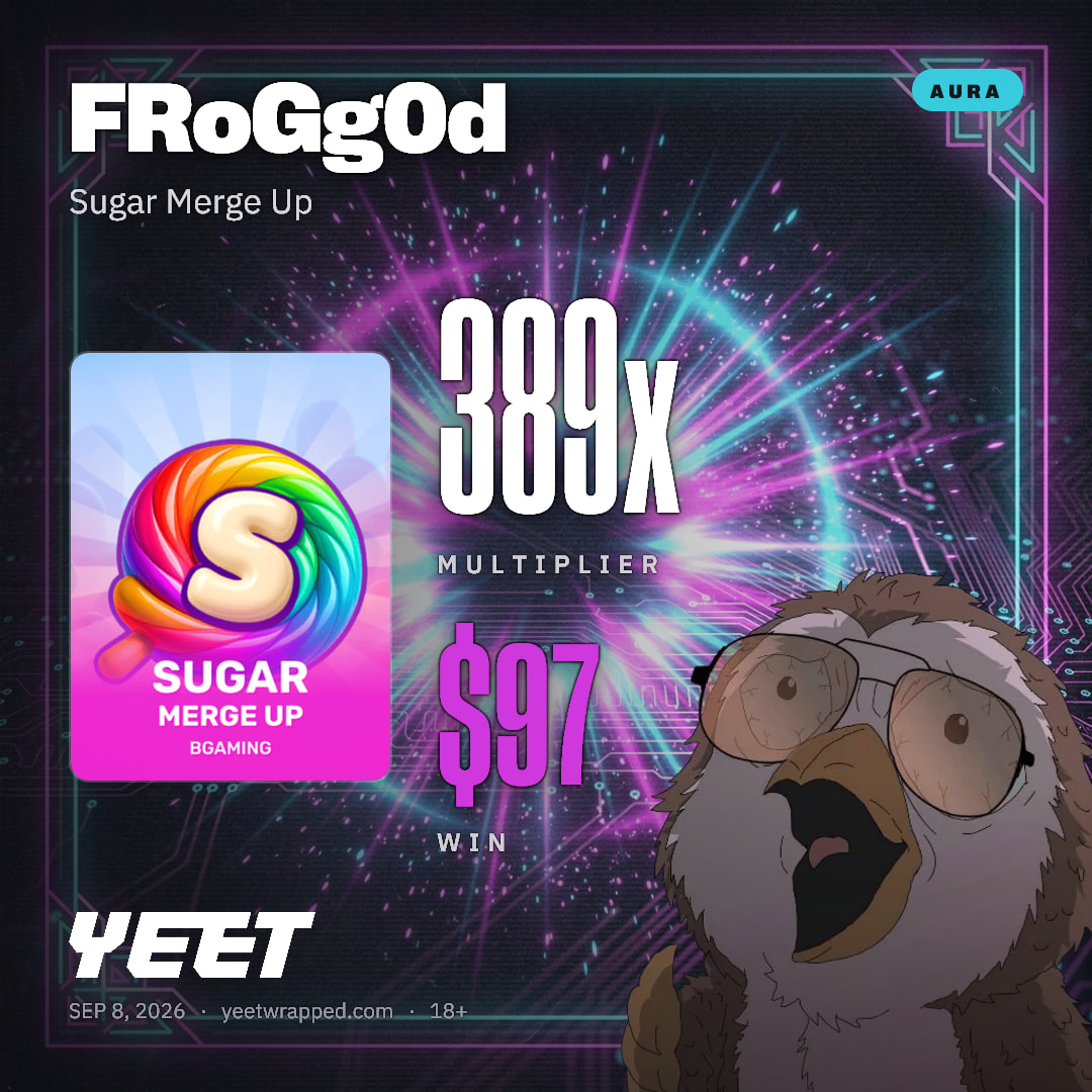 FRoGg0d hit 389.3x on Sugar Merge Up