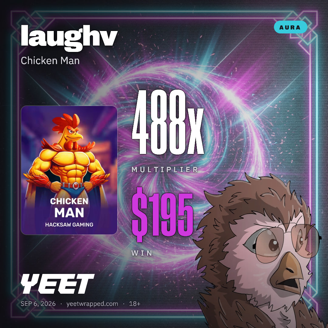 laughv hit 488.2x on Chicken Man