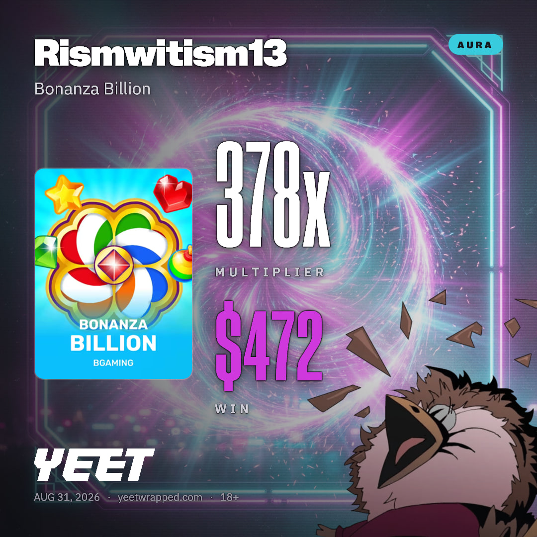 Rismwitism13 hit 377.7x on Bonanza Billion