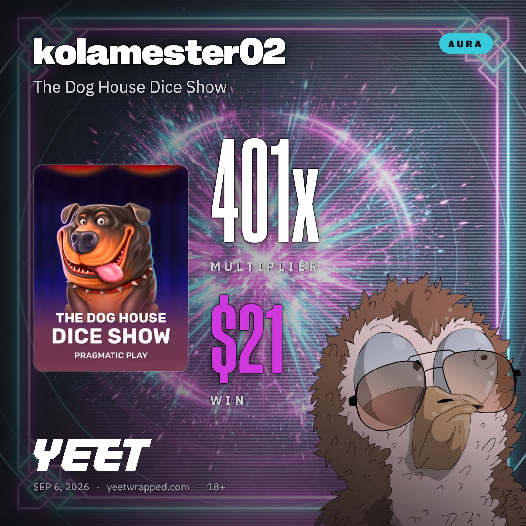 kolamester02 hit 401.1x on The Dog House Dice Show