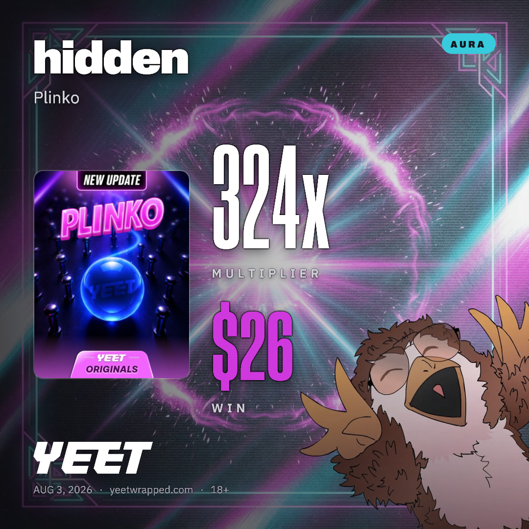 hidden hit 324x on Plinko