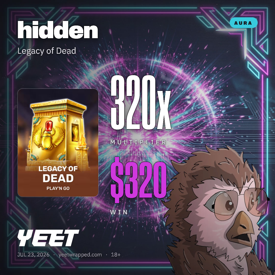 hidden hit 319.5x on Legacy of Dead