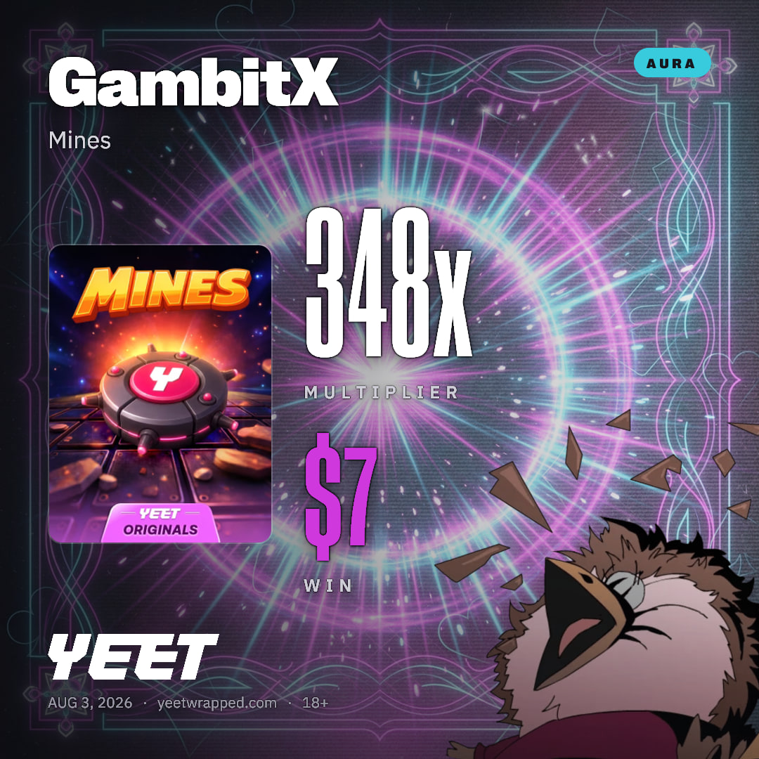 GambitX hit 347.6x on Mines