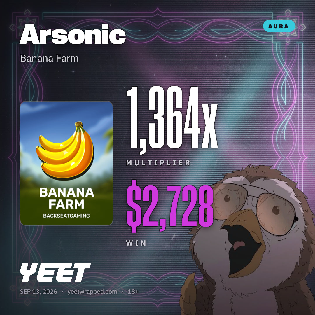Arsonic hit 1,364x on Banana Farm