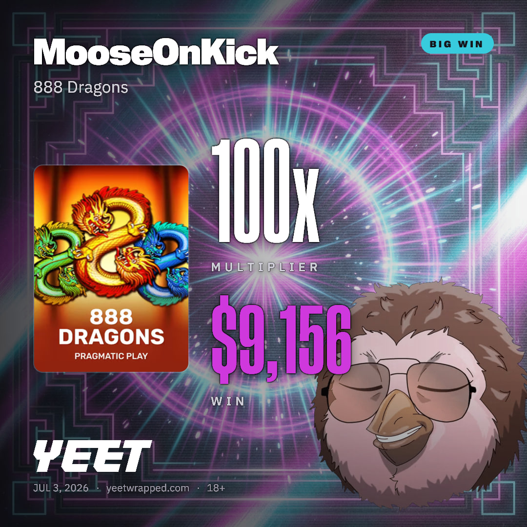 MooseOnKick hit 100x on 888 Dragons