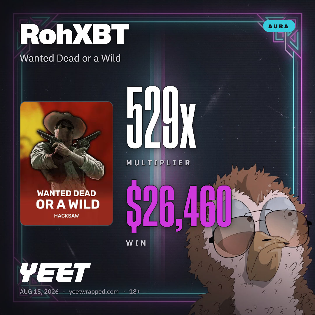 RohXBT hit 529.2x on Wanted Dead or a Wild