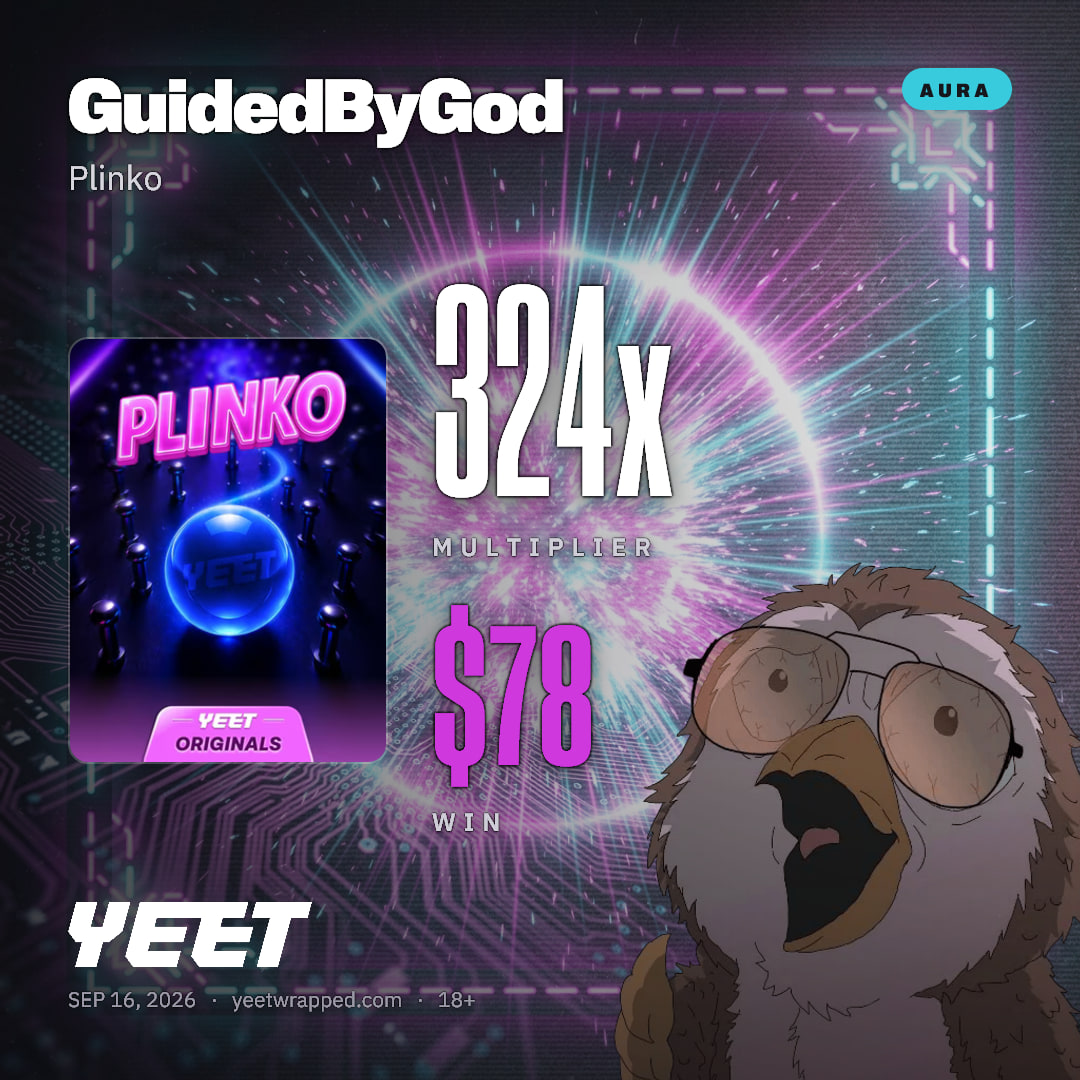 GuidedByGod hit 324x on Plinko