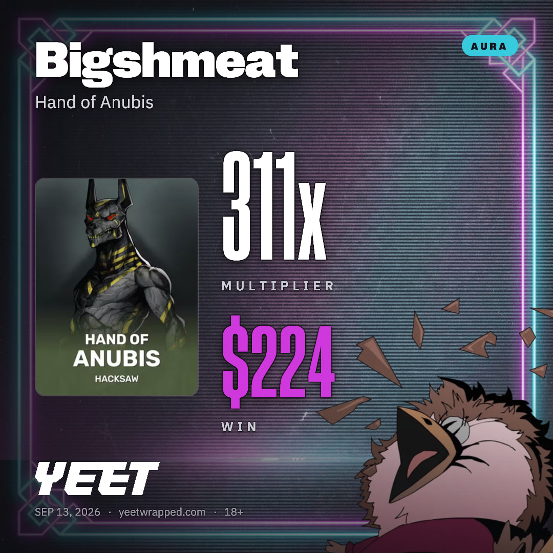 Bigshmeat hit 310.8x on Hand of Anubis