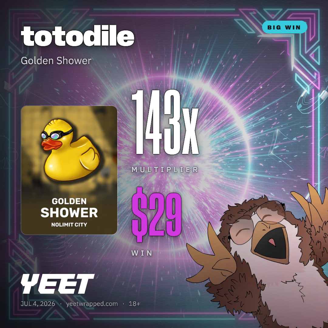 totodile hit 142.8x on Golden Shower