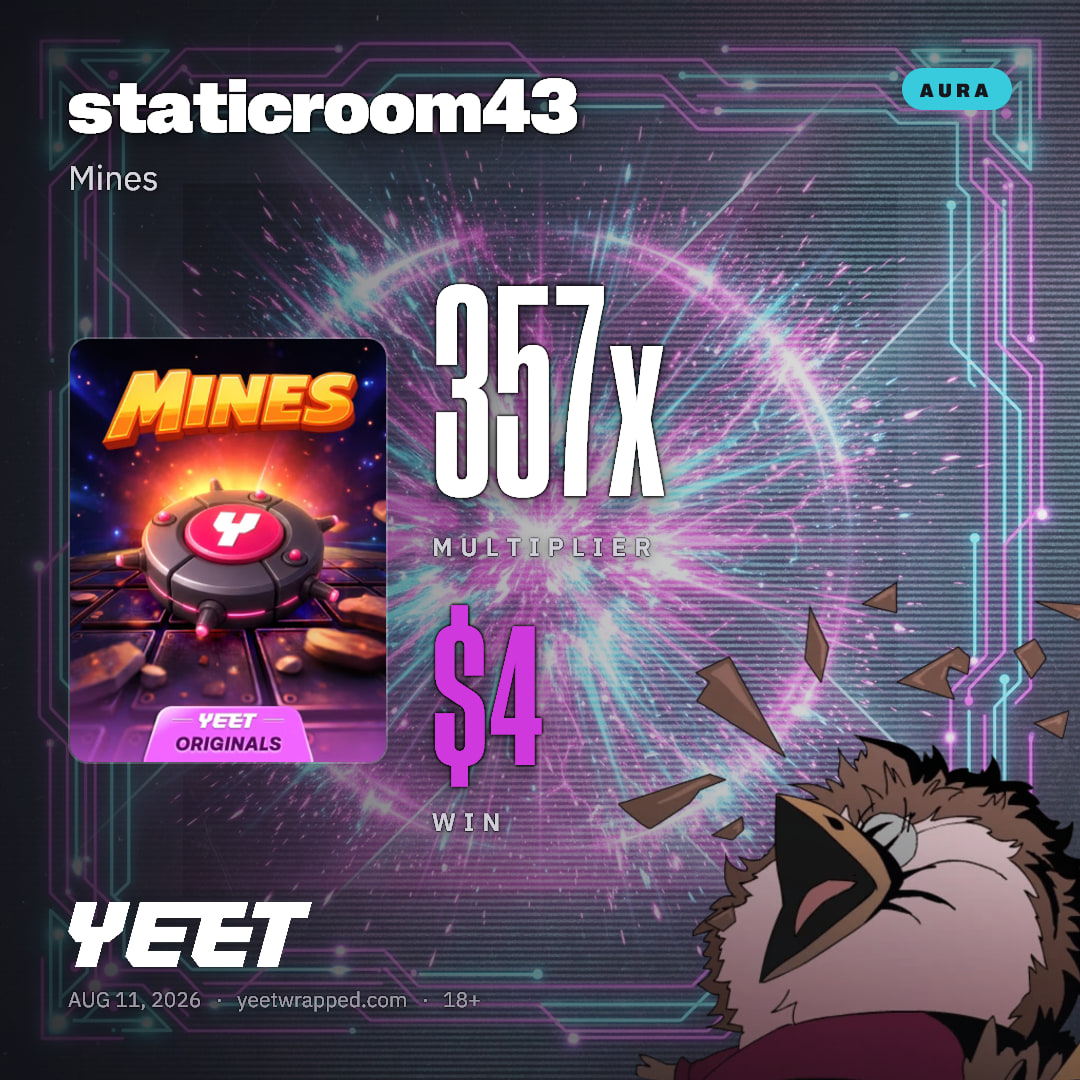 staticroom43 hit 356.6x on Mines