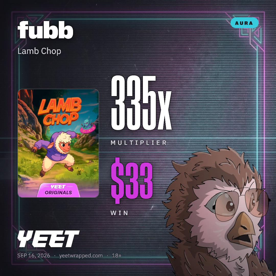 fubb hit 334.6x on Lamb Chop
