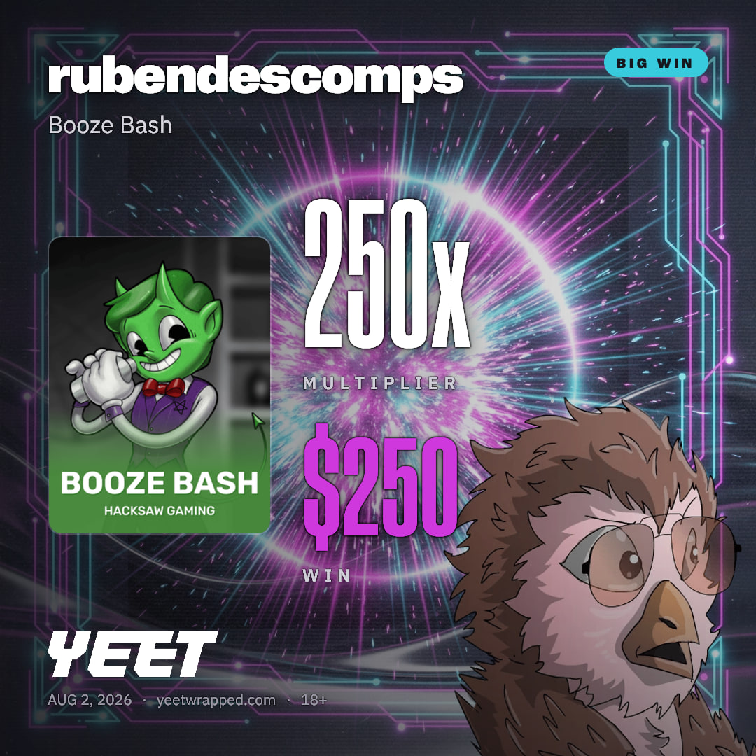 rubendescomps hit 250x on Booze Bash