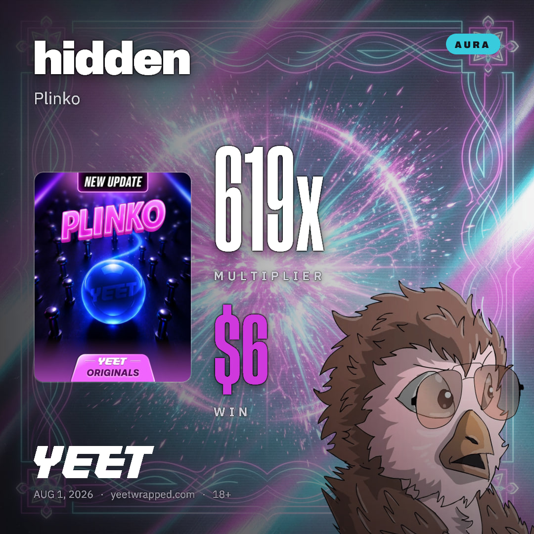hidden hit 619x on Plinko