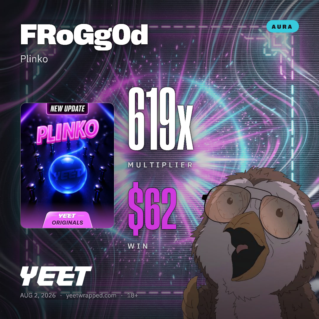 FRoGg0d hit 619x on Plinko