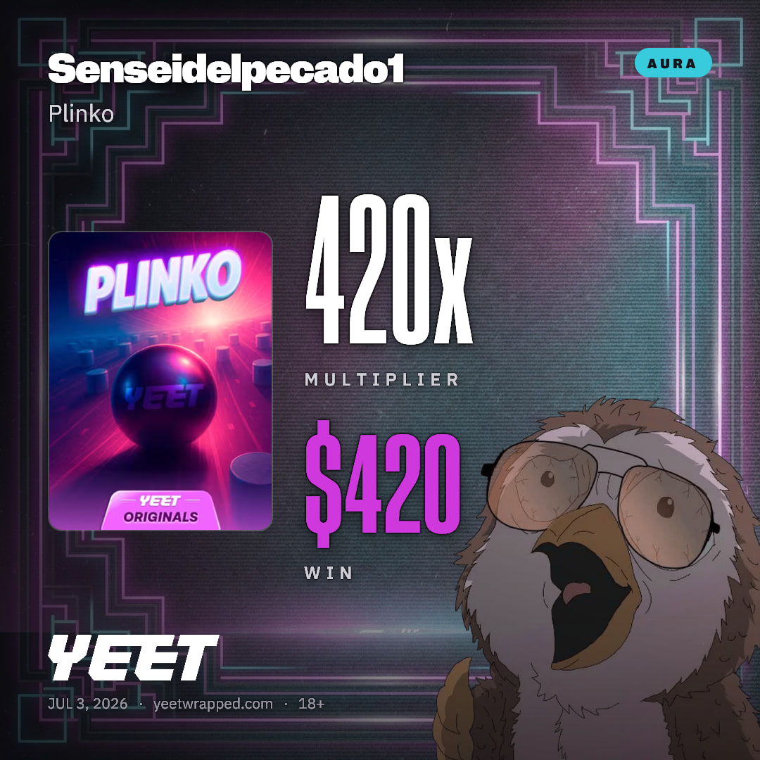 Senseidelpecado1 hit 420x on Plinko