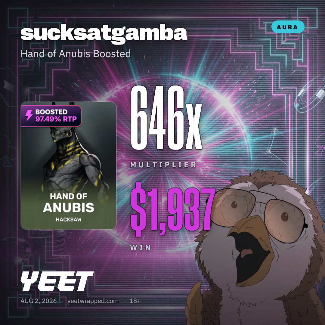 sucksatgamba hit 645.7x on Hand of Anubis Boosted