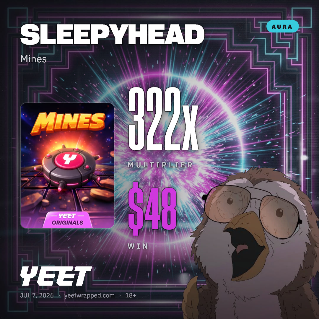 SLEEPYHEAD hit 321.7x on Mines