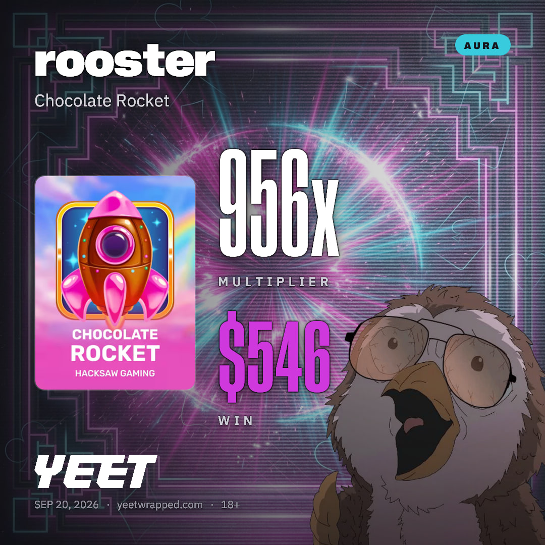 rooster hit 955.9x on Chocolate Rocket