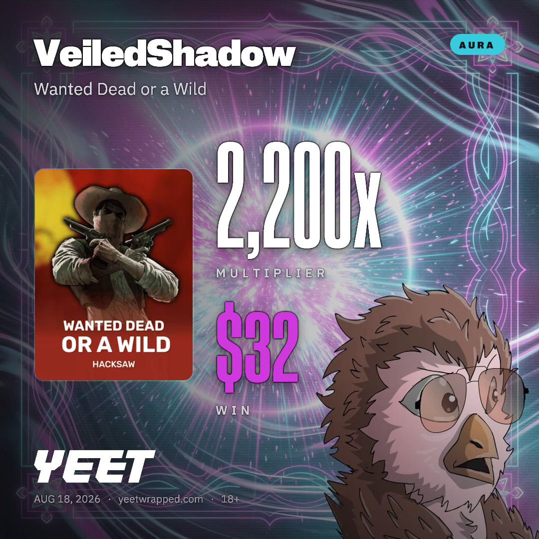 VeiledShadow hit 2,200x on Wanted Dead or a Wild