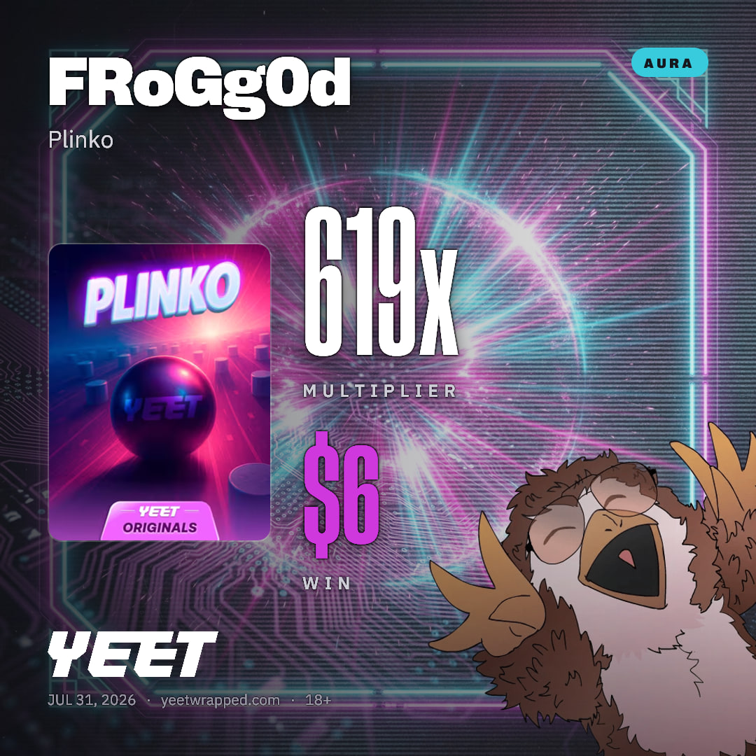 FRoGg0d hit 619x on Plinko