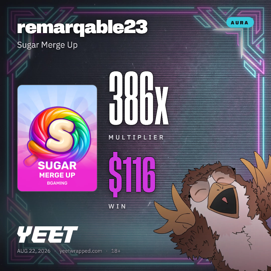 remarqable23 hit 385.6x on Sugar Merge Up