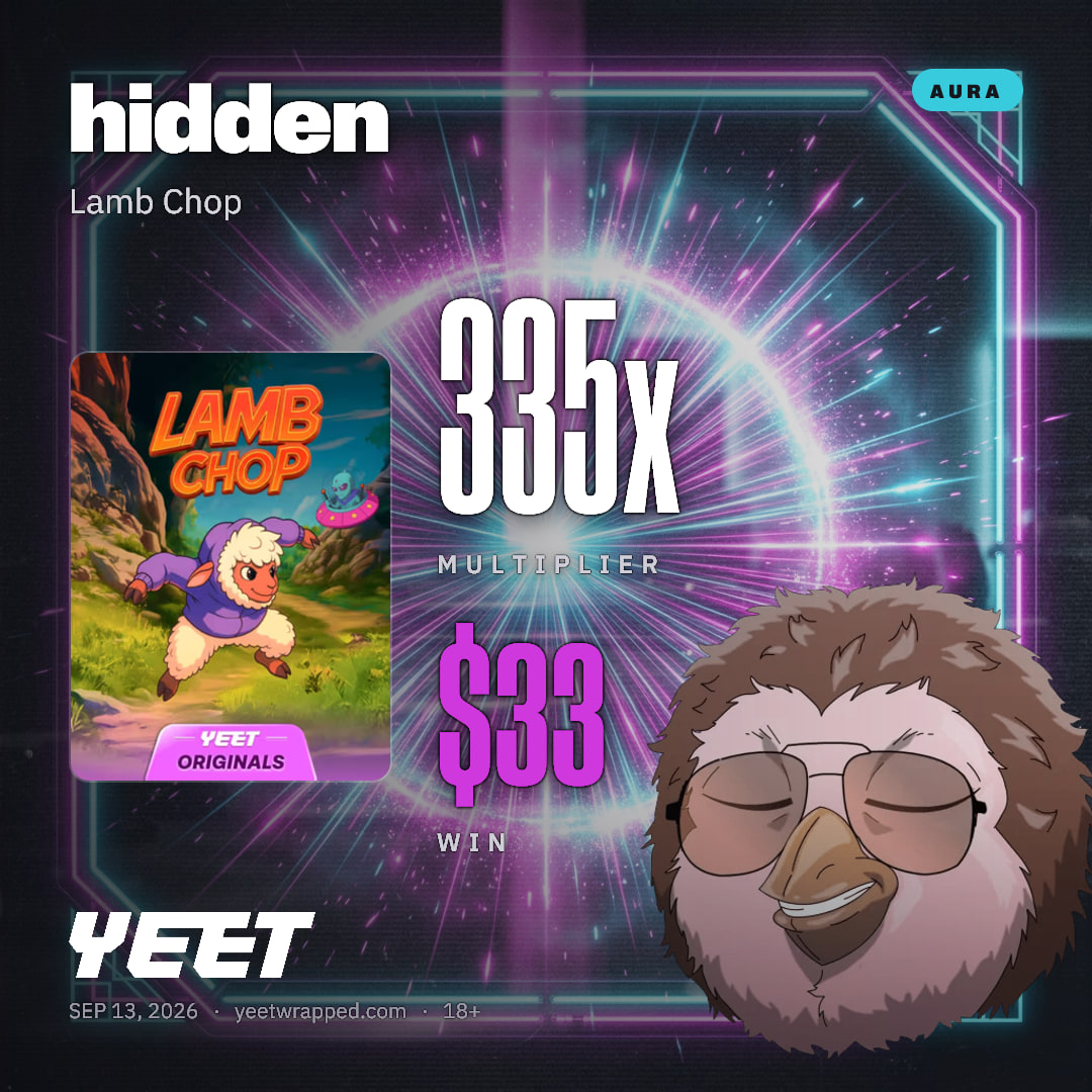 hidden hit 334.6x on Lamb Chop