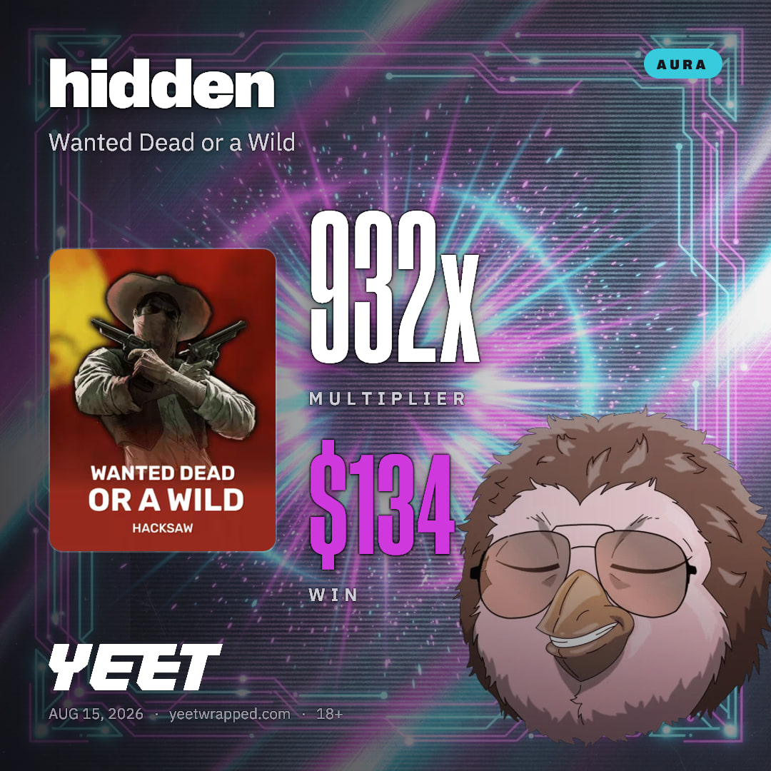 hidden hit 932.2x on Wanted Dead or a Wild