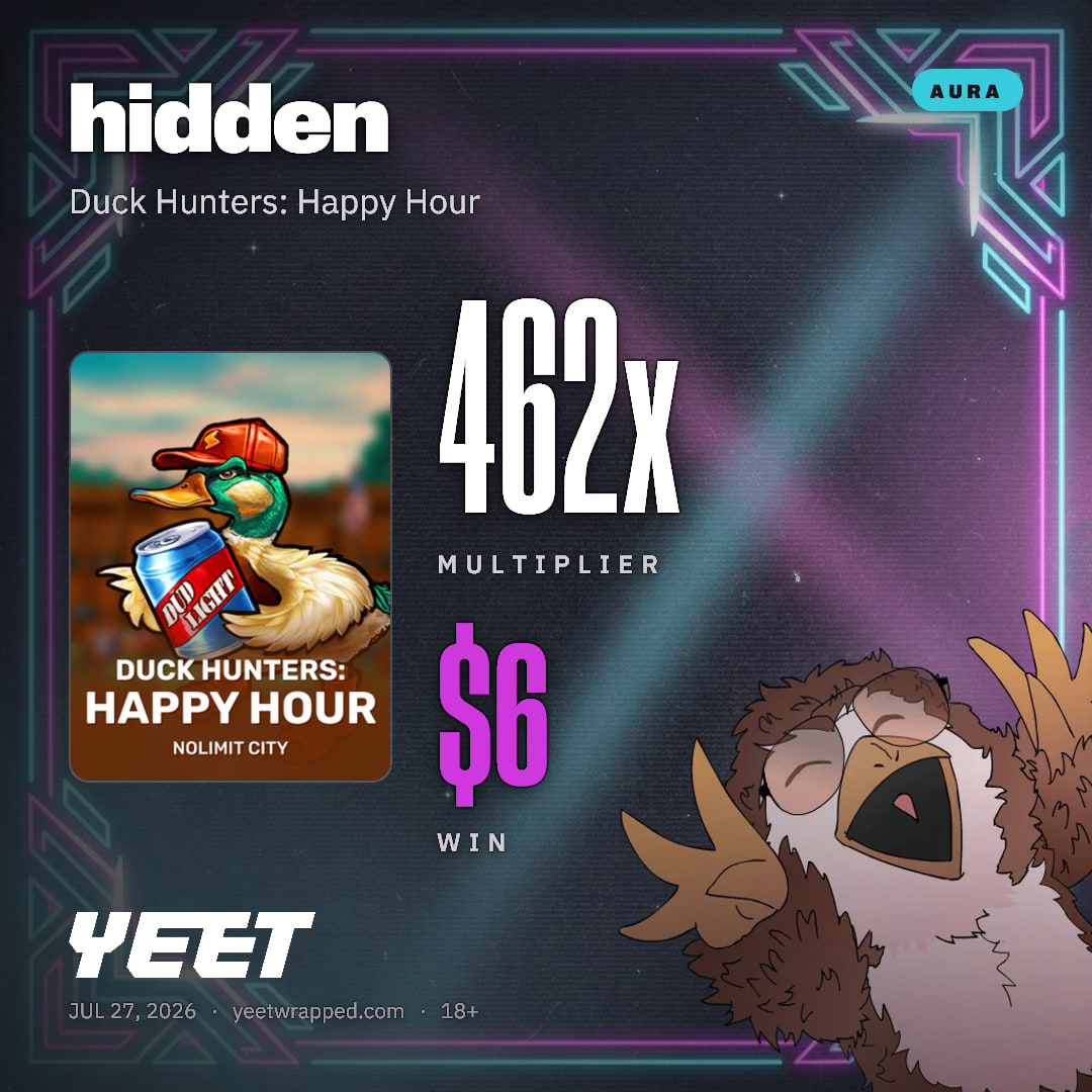 hidden hit 461.8x on Duck Hunters: Happy Hour