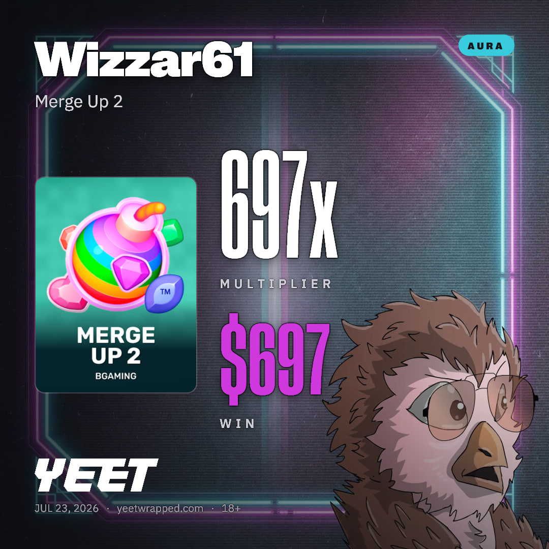 Wizzar61 hit 696.8x on Merge Up 2